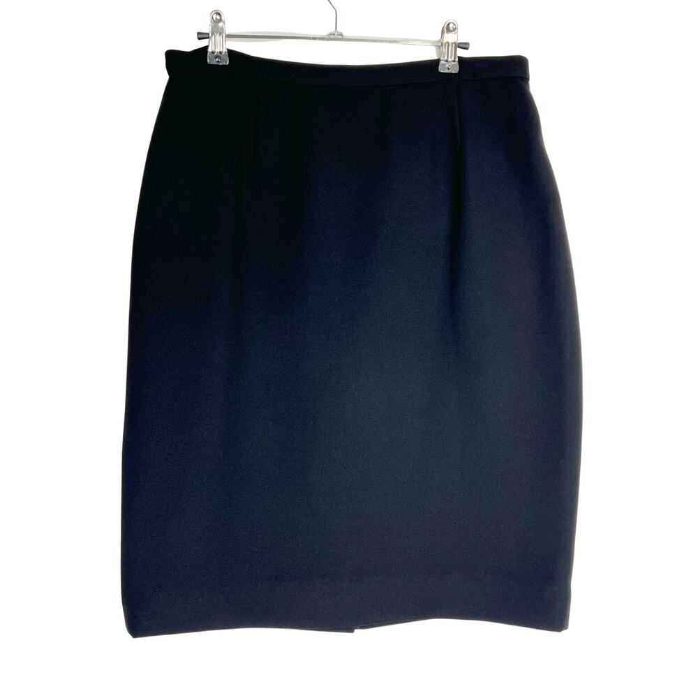 Spenser Jeremy Pencil Skirt Knee Length Black Womens 14